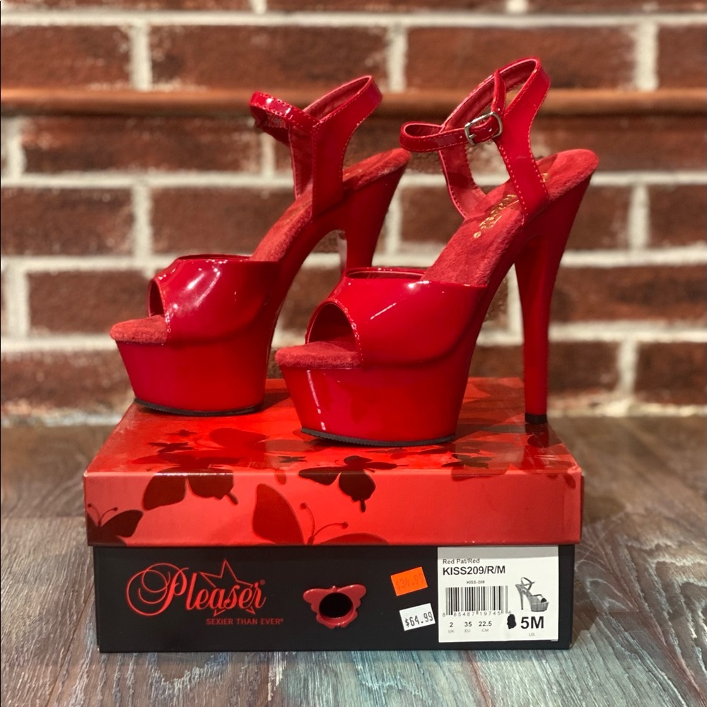 Pleaser kiss 209 Red Shoes New